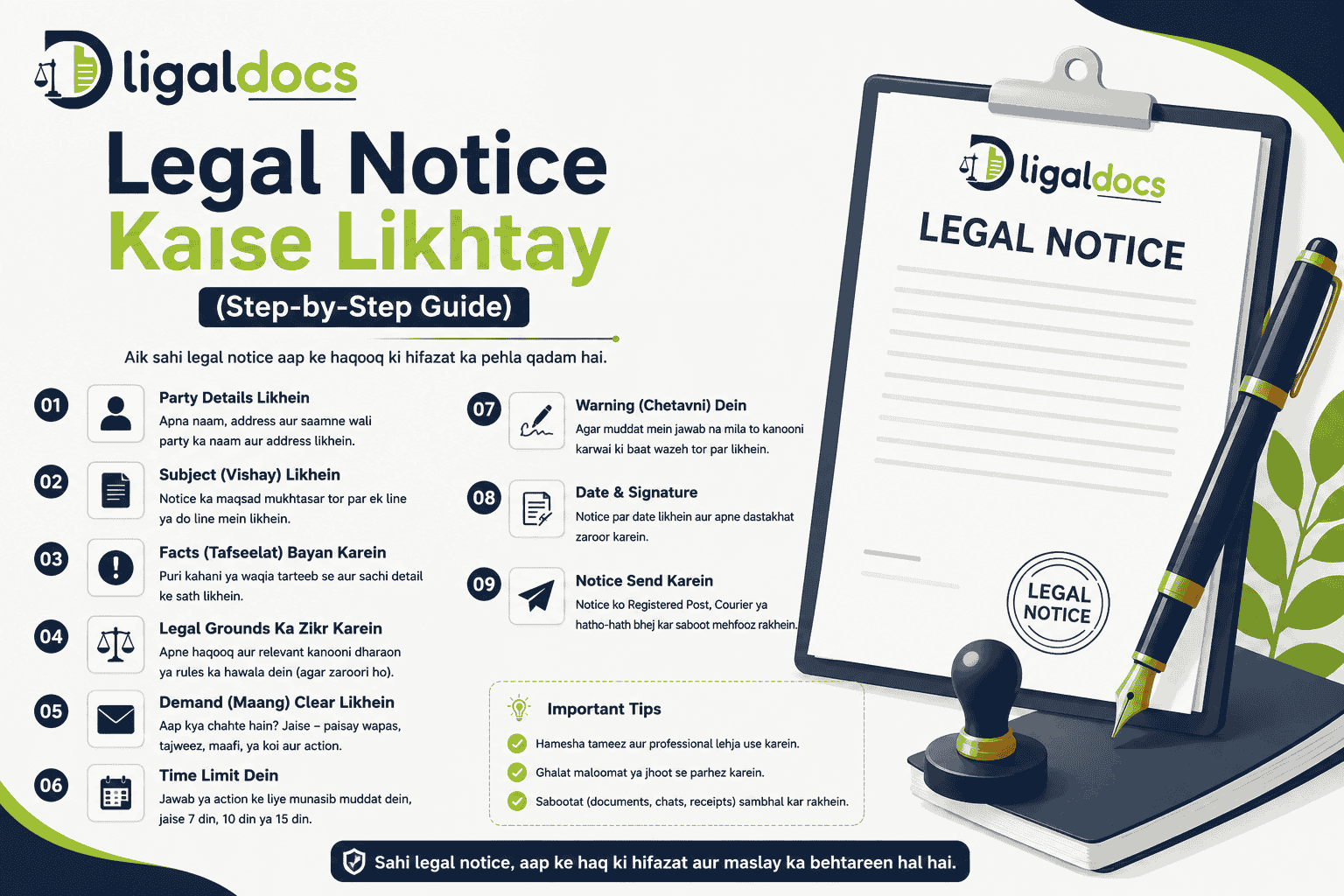 Legal Notice Kaise Likhtay (Step-by-Step Guide)